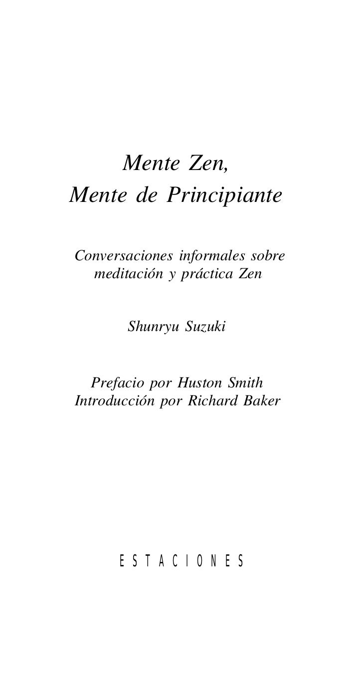 Mente Zen Mente De Principiante Pdf
